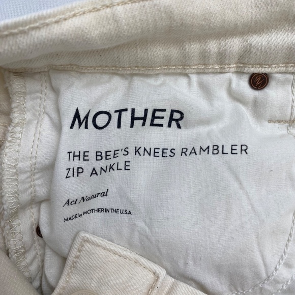 MOTHER SUPERIOR The bee’s knees rambler zip ankle Jeans in Act Natural Size 27 - Picture 9 of 13